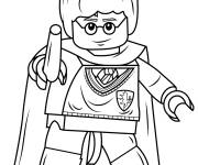 Coloriage Lego Harry Potter stylis&eacute;