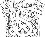 Coloriage Logo Harry Potter Slytherin