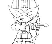 Coloriage et dessins gratuit Chibi Hawkeye à imprimer