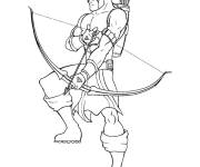 Coloriage Clint Barton en uniforme