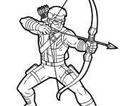 Coloriage Figurine de Hawkeye