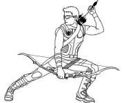 Coloriage Hawkeye archer professionnel
