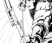 Coloriage Hawkeye de comics