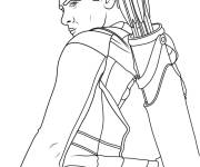 Coloriage Hawkeye d&eacute;taill&eacute;