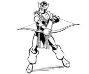 Coloriage Hawkeye portant son masque