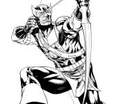 Coloriage Hawkeye pour enfants