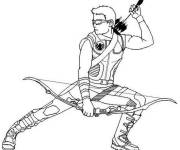 Coloriage et dessins gratuit Hawkeye ps à imprimer