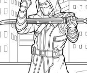 Coloriage Jeremy Renner dans le r&ocirc;le de Ronin