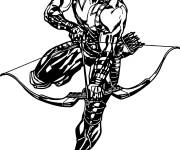 Coloriage L'archer Hawkeye