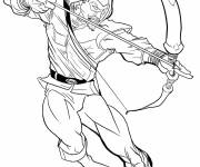 Coloriage Les d&eacute;buts de Hawkeye