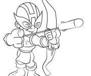 Coloriage et dessins gratuit Petit Hawkeye de dessin anim&eacute; à imprimer