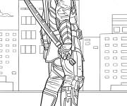 Coloriage Ronin dans la ville