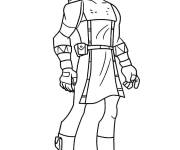 Coloriage et dessins gratuit Simple Hawkeye à imprimer