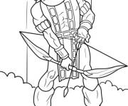 Coloriage Technicien d'attaque Hawkeye