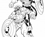 Coloriage Captain America Film