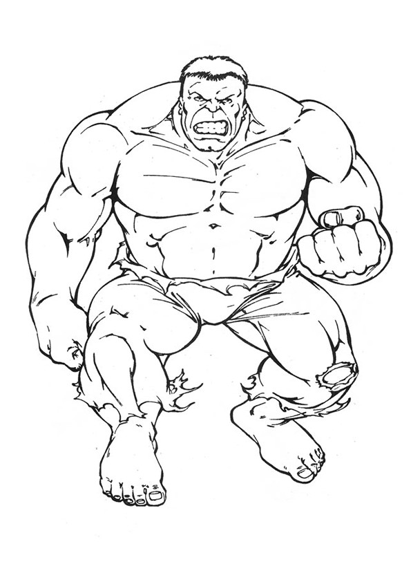 Hulk Coloriage Gratuit Imprimer