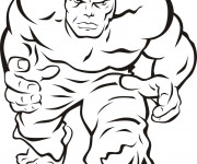 Coloriage Hulk en vecteur