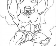 Coloriage Hulk simple