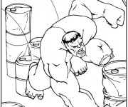 Coloriage Le Géant Hulk Avengers