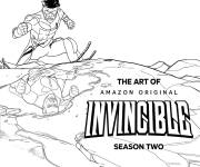 Coloriage Affiche de Invincible saison 2