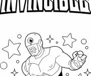 Coloriage Alien de l'Invincible &agrave; motif