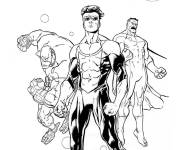Coloriage Allen, Invincible et Omni-Man