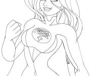 Coloriage Atom Eve de dessin anim&eacute;