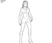 Coloriage Atom Eve de Fortnite