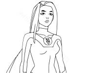 Coloriage et dessins gratuit Atom Eve dessin&eacute; &agrave; la main à imprimer