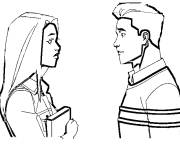 Coloriage et dessins gratuit Atom Eve et Invincible à imprimer