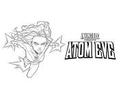 Coloriage Atom Eve fille superh&eacute;ro&iuml;ne de L'invincible
