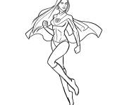 Coloriage Atom Eve flottante