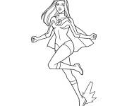 Coloriage Atom Eve h&eacute;ro&iuml;que