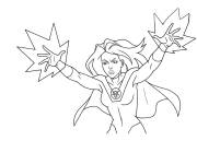 Coloriage Atom Eve lance son attaque