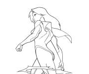 Coloriage Atom Eve vue de dessous