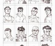 Coloriage collection des personnages de Invincible