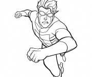 Coloriage Coup de poing de Mark Grayson