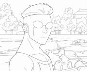 Coloriage Imagier de l'Invincible cp