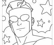 Coloriage Invincible &agrave; motif