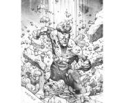 Coloriage Invincible apte de d&eacute;truire les roches