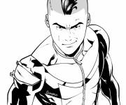 Coloriage Invincible avec une coupe de cheveux &eacute;trange