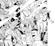 Coloriage Invincible de comics