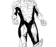 Coloriage Invincible en noir et blanc