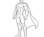 Coloriage Invincible en position d'attaque