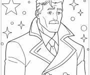 Coloriage Invincible en veste tr&egrave;s &eacute;l&eacute;gant
