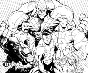 Coloriage Invincible et les superh&eacute;ros de Marvel