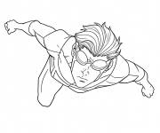 Coloriage Invincible Mark Grayson en ligne