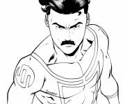 Coloriage Invincible te regarde