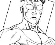 Coloriage Mark Grayson en r&ocirc;le de Invincible