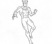 Coloriage Mark Grayson masqu&eacute; sans motifs